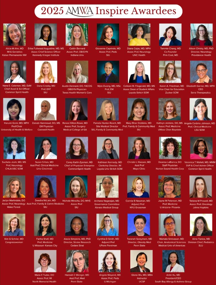2025 AMWA Inspire Award winners