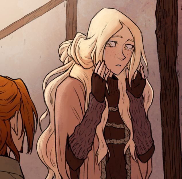 Suzzen turns to look at Dylion, surprised.