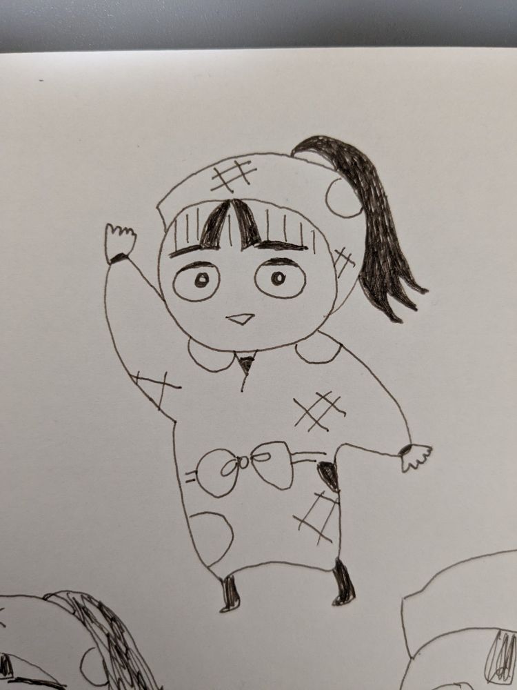 「忍たま乱太郎」の鶴町伏木蔵のイラスト