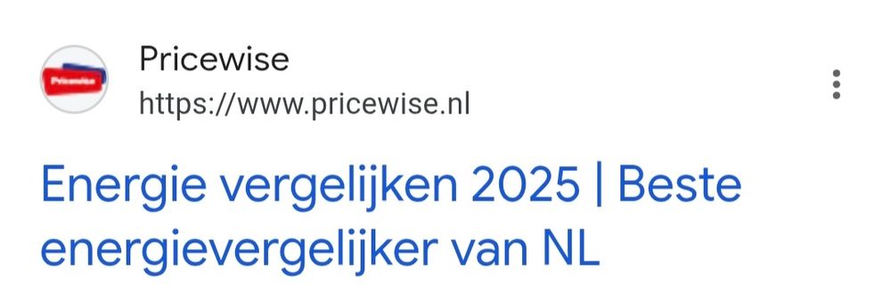 Pricewise beste energievergelijker van NL