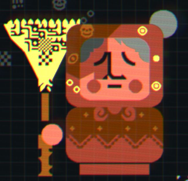 1: textmode art of a russian nesting doll grandma in a classic red