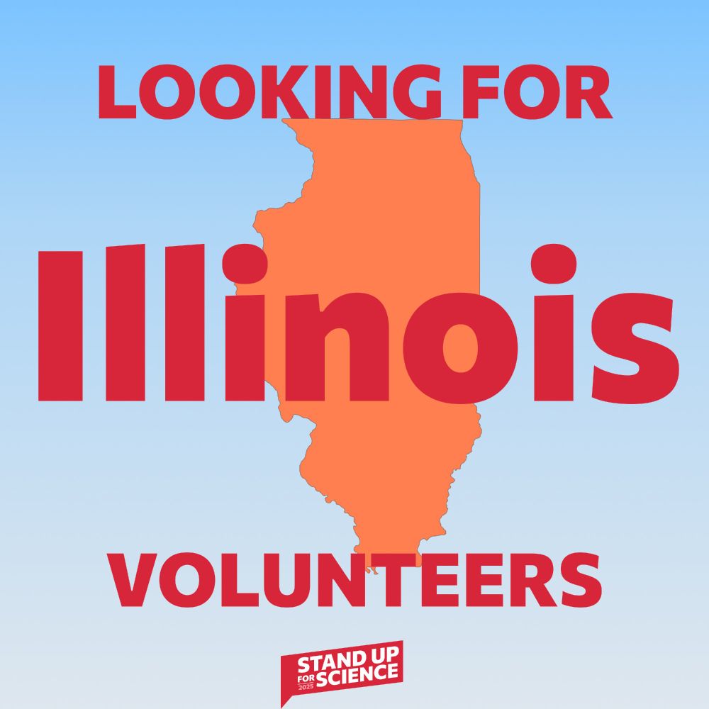 photo of illinois with text looking for illinois volunteers