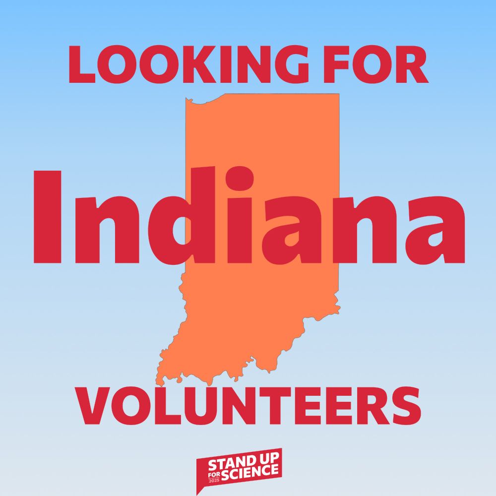 Image of indiana with text looking for indiana volunteers 
