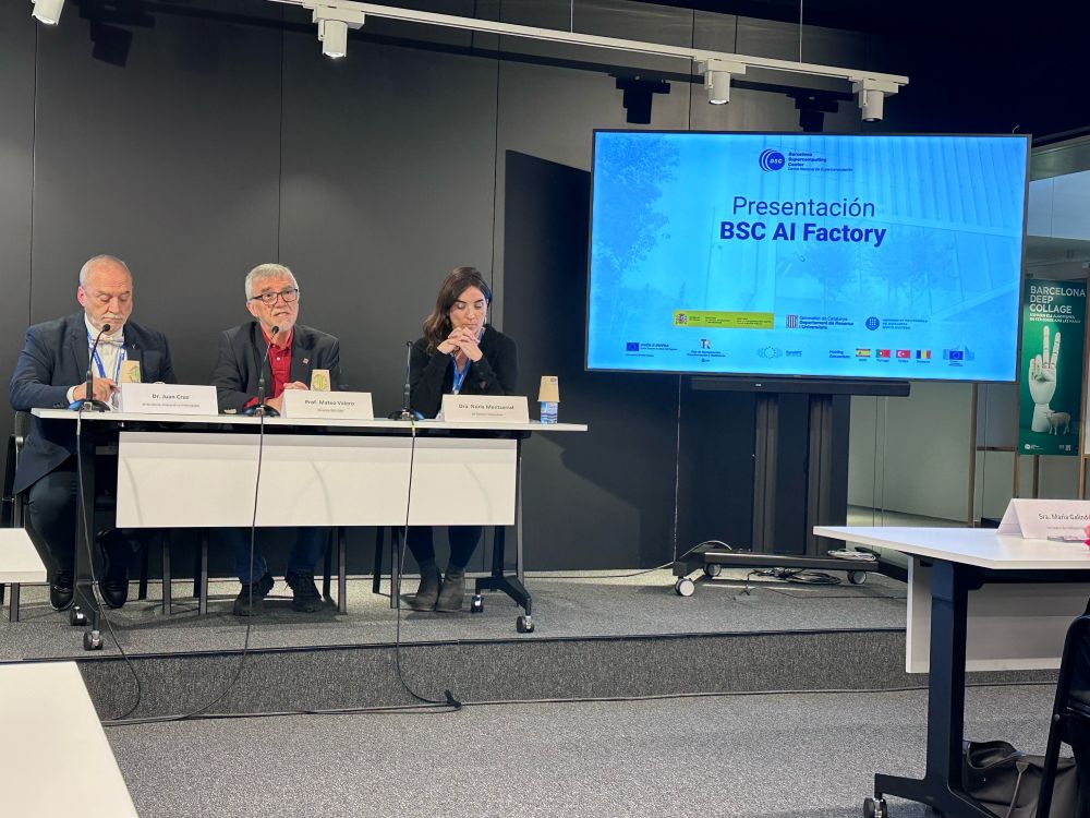 Starting the NEW BSC AI factory - cofounded by Europe and the Spanish, Catalan governments plus contributions from other countries. 