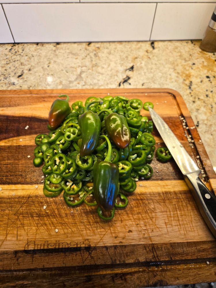 Chopped jalapeños 