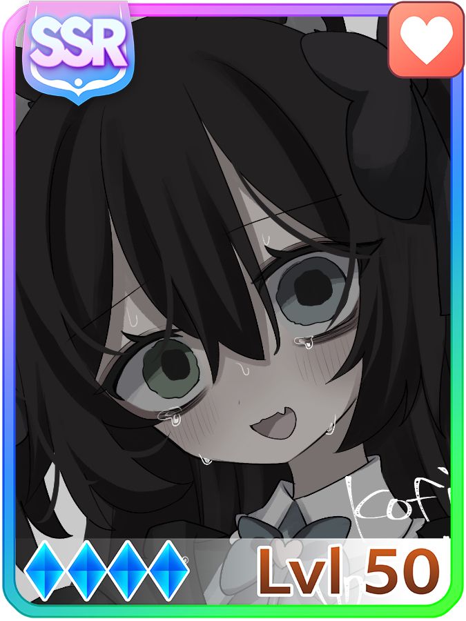 An image mimicking the support cards found in Ume Musume - specifically an SSR stamina card - the frame is made by @Sirhaian on twitter. The art features Gothi drawn by _onymki2 on twitter. Art is not to be traced, reposted or used with genai software. 