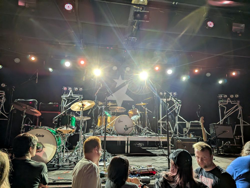 A shot of the stage before the show began