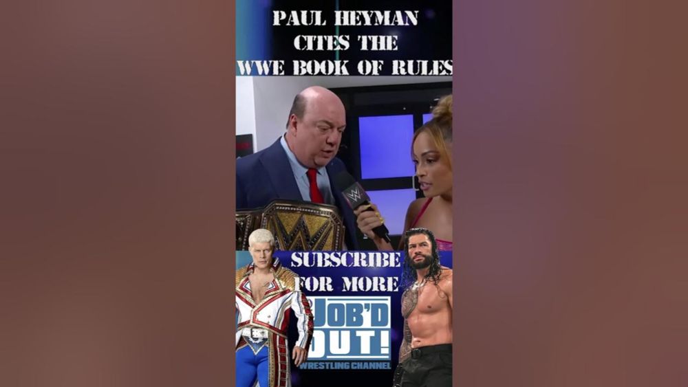 Paul Heyman cites WWE Rule Book for