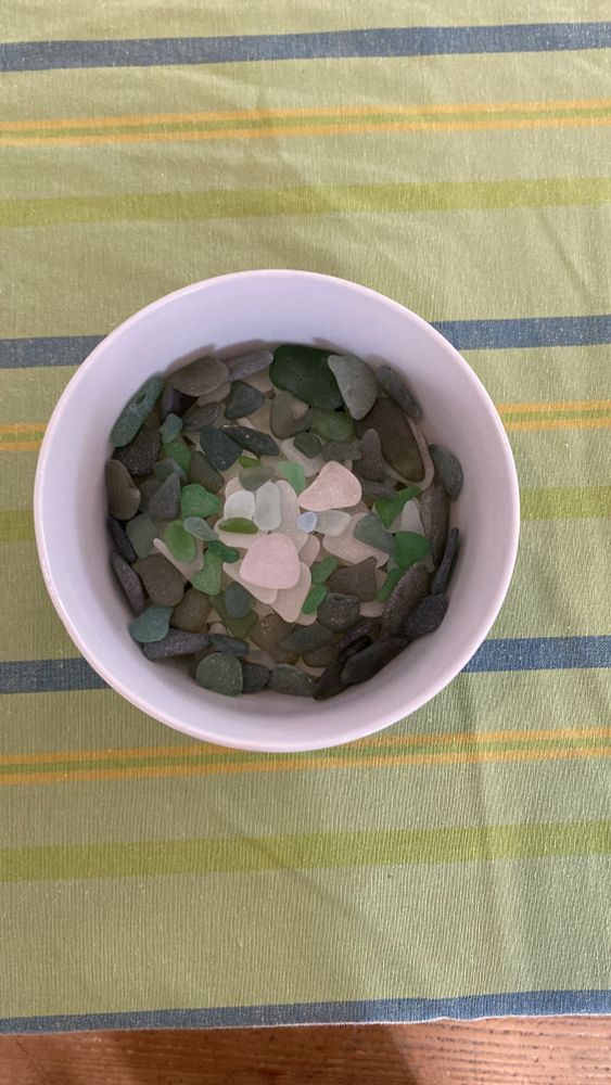 Bowl of sea glass 2