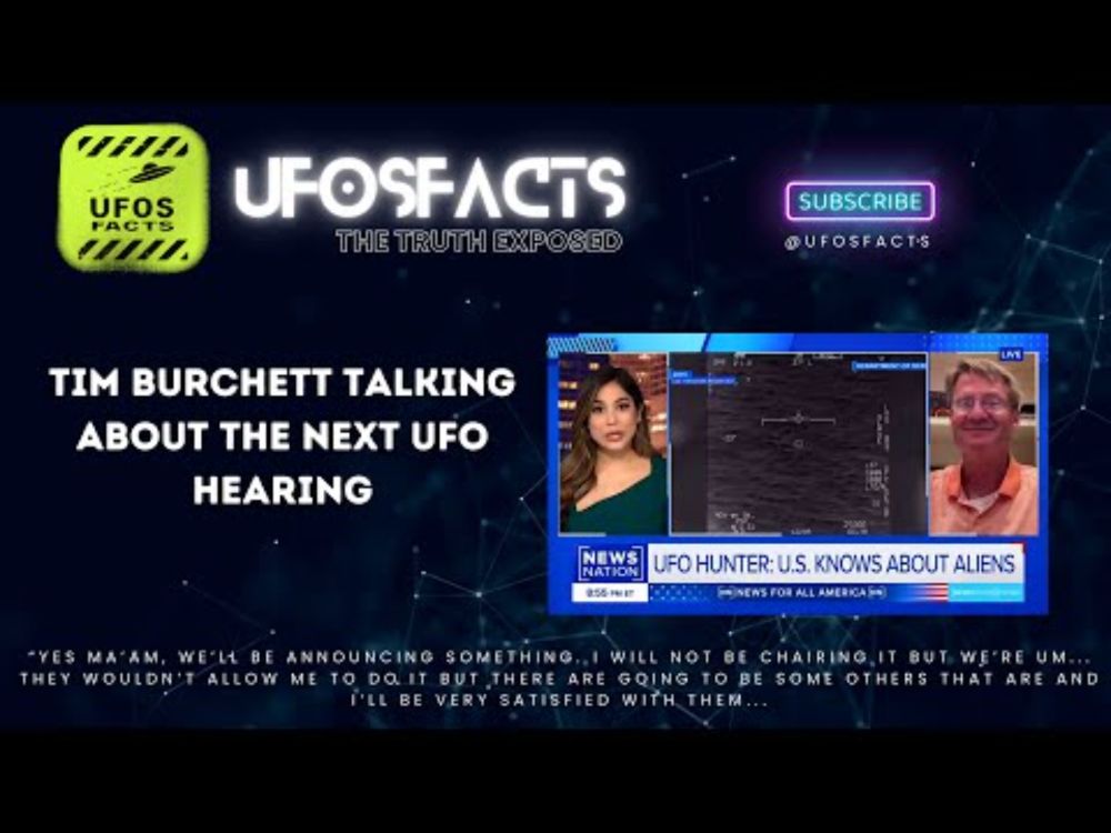 Tim Burchett talking about the next UFO Hearing