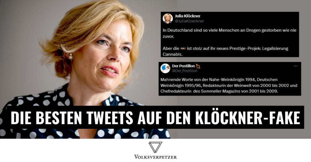 So flog ein Cannabis-Fake Julia Klöckner massiv um die Ohren