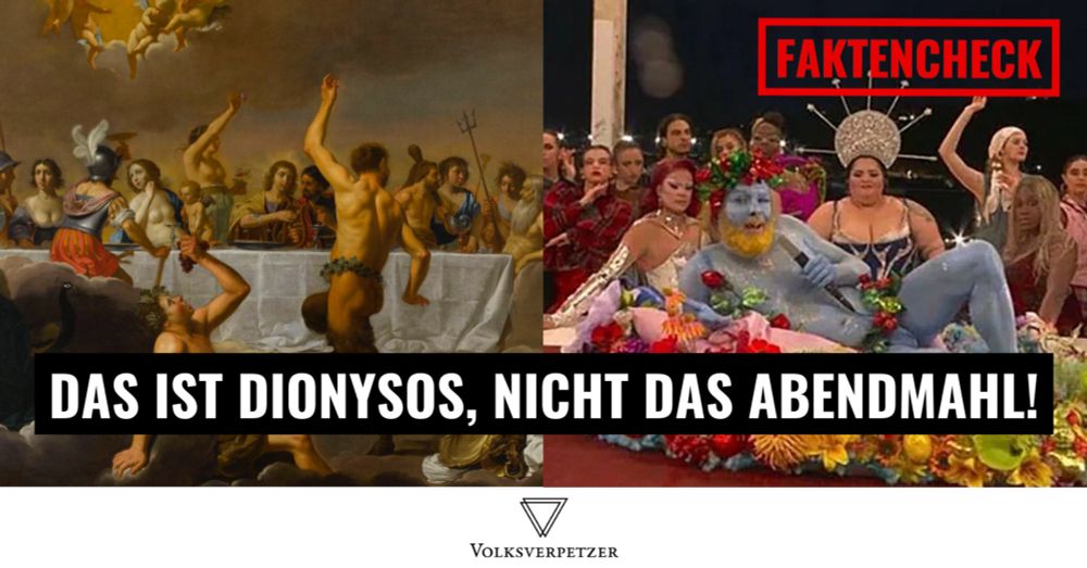 Das ist Dionysos, nicht das Abendmahl: Rechte Olympia-Blamage