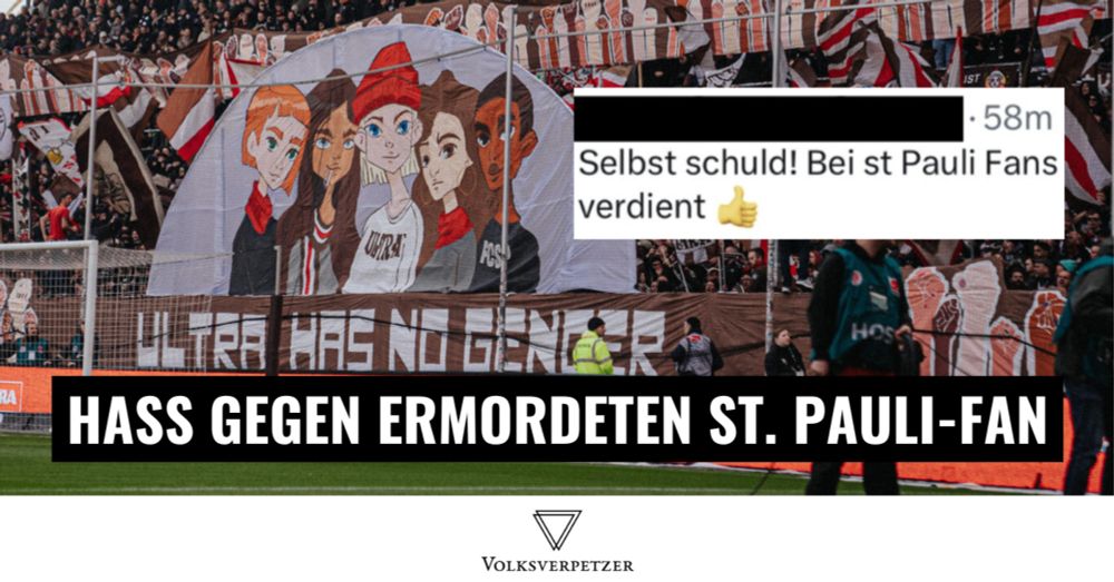 Hass gegen ermordeten St. Pauli-Fan: Nazis wollen Fußball ruinieren