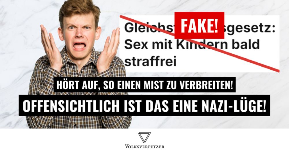 Ekelhafter, rechter Fake: Offensichtlich ist das eine Nazi-Lüge!