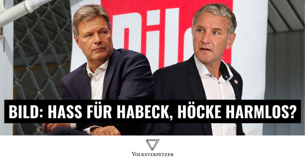 Analyse: BILD kritisiert Habeck schärfer als Faschisten Höcke