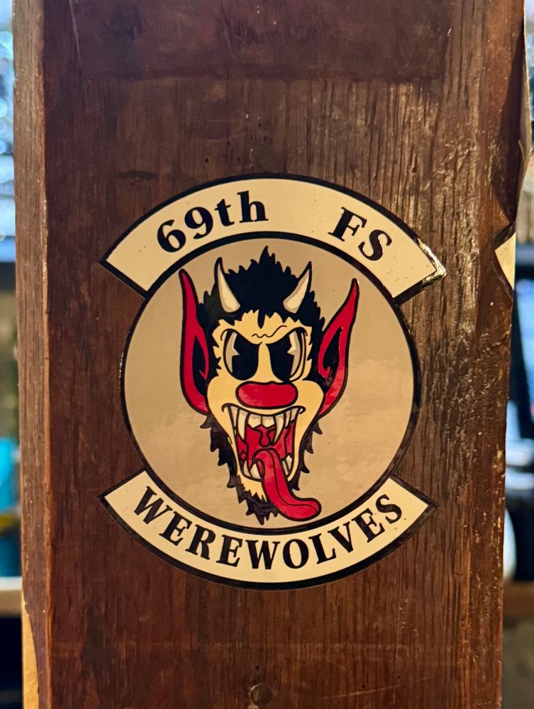 Werewolves pilot badge in the bar of The Swan Lavenham