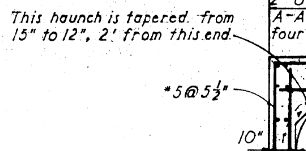 This haunch is tapered!