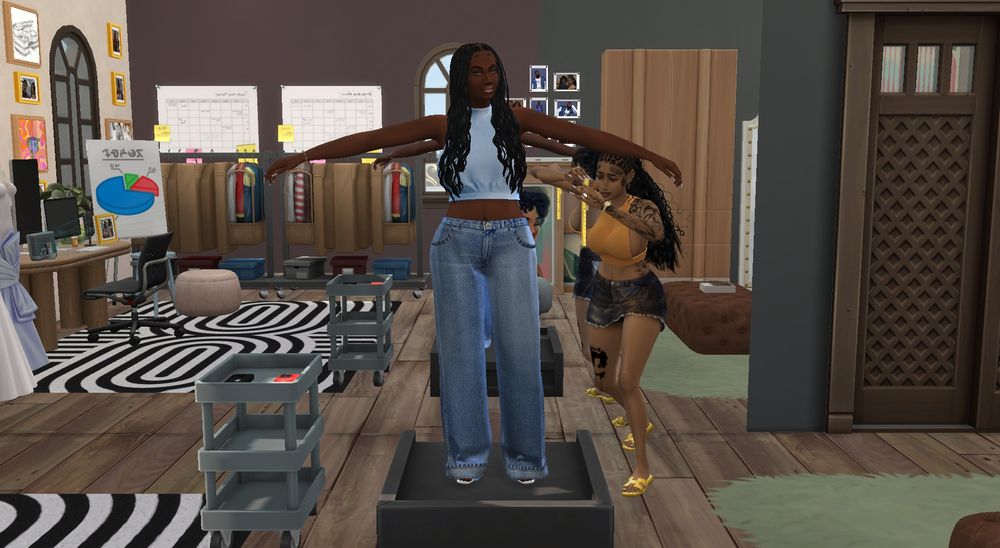 indya styling valerie locklear at her home styling studio