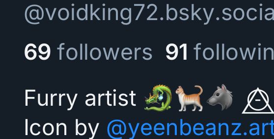 Screenshot of my page, showing that I am at 69 followers. The funny sex number haha