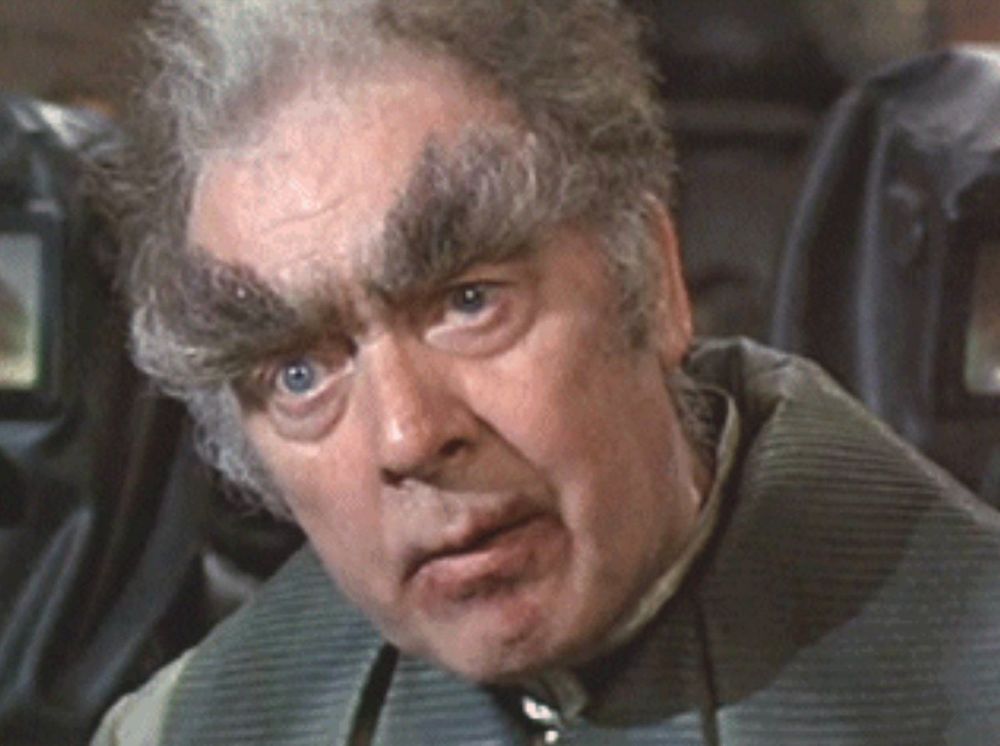 man with extraordinarily large, flamboyant eyebrows