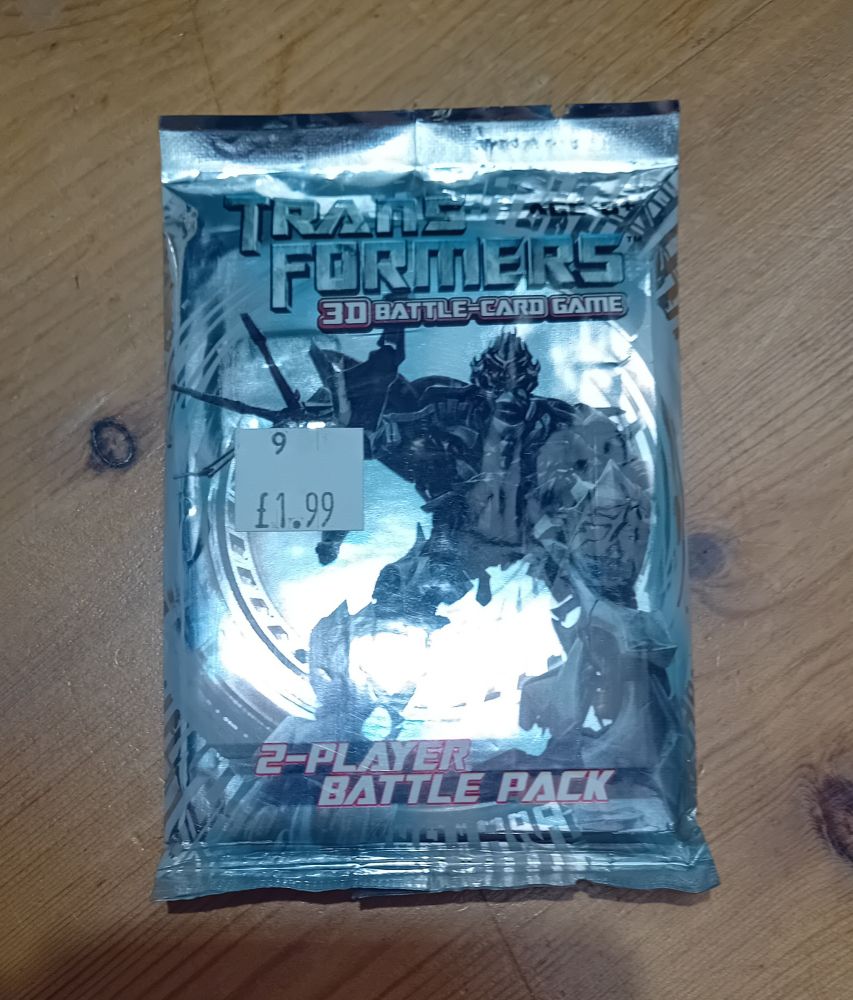 Transformers 3D Battle Card game pack