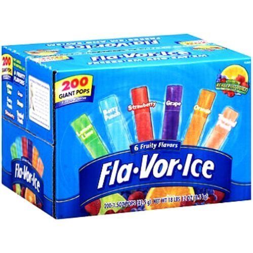a box of those ice pops that come in little plastic squeeze tubes