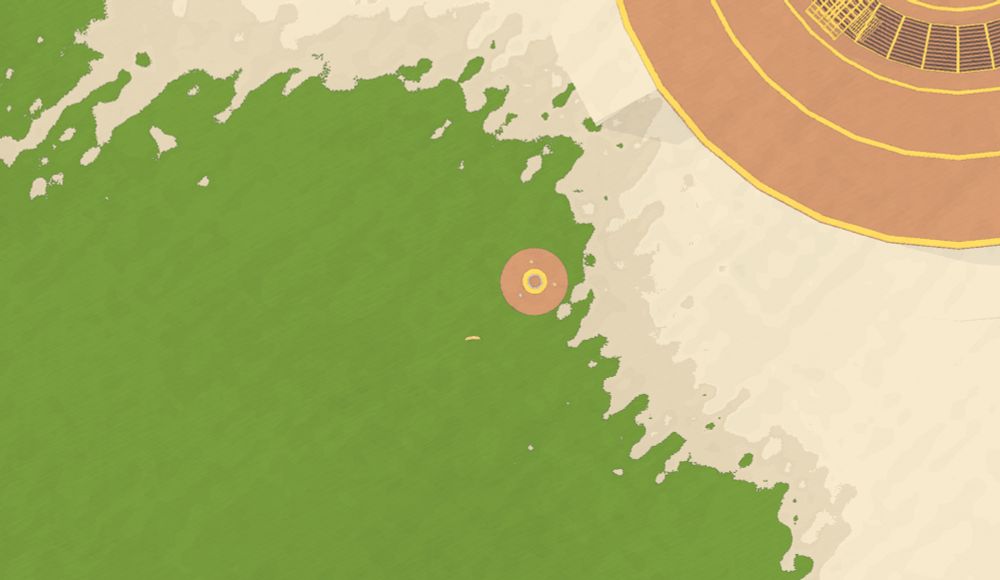 Island zoomed in enough to make out the banana finally