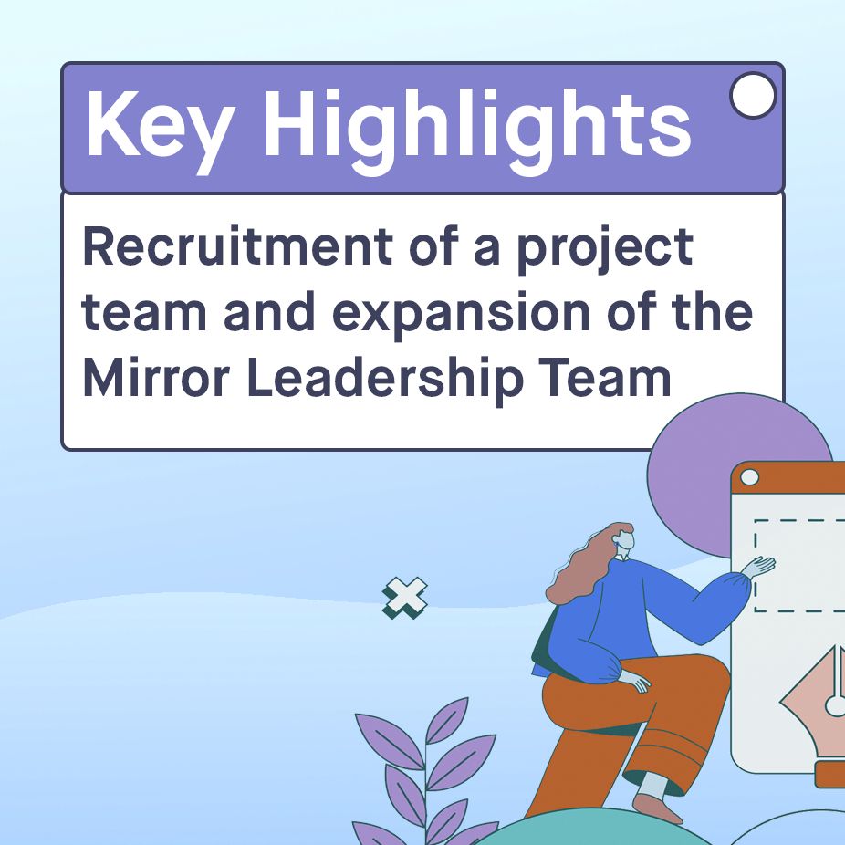 Key Highlights: Recruitment of a project team and expansion of the Mirror Leadership Team
