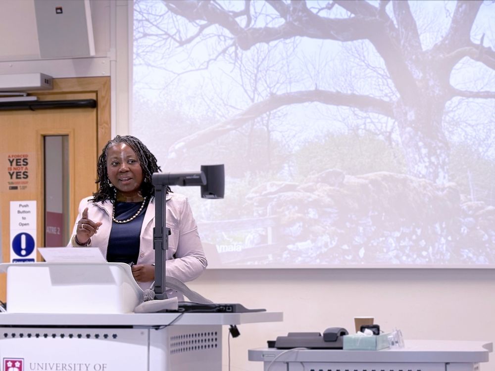 Lisa Dionne Morris presenting at University of Leicester