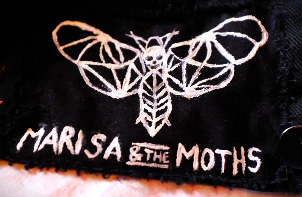 handpainted patch for the band marisa and the moths
