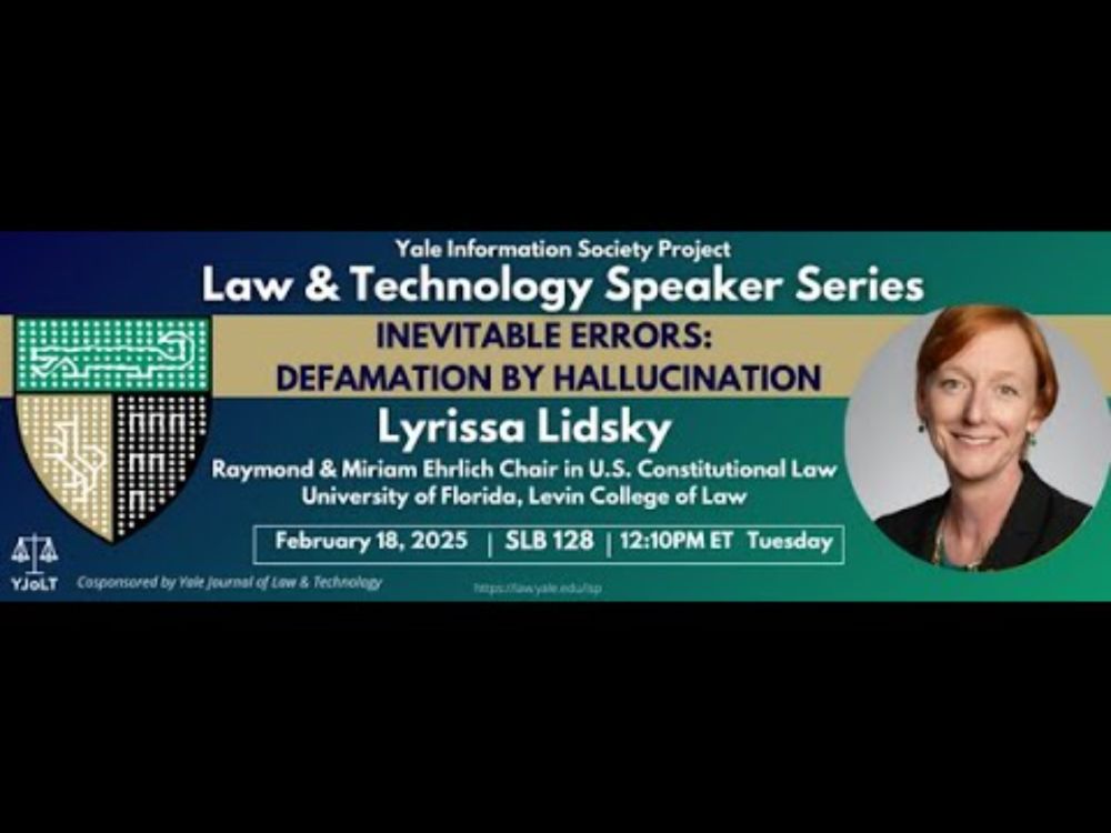 Law & Tech Speaker Series: Lyrissa Lidsky