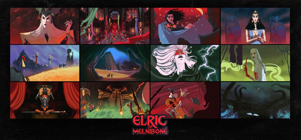 A collection of fake screencaps from an imaginary animated adaptation of Michael Moorcock's "Elric" books.