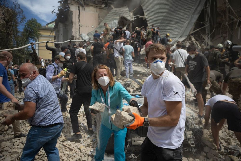 Hard work underway to reopen Kyiv children’s hospital hit by Russian missile