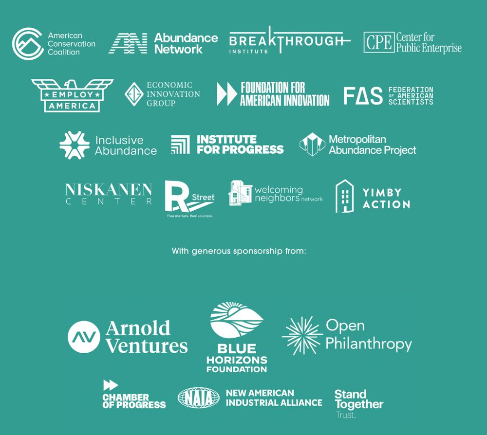 List of co hosts and sponsors for Abundance 2025 conference identifying Stand Together as a sponsor. Full list available here: https://www.abundancedc.org/