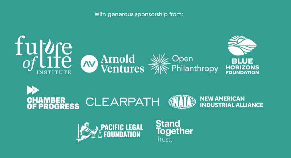Screenshot from Abundance Conference website noting Pacific Legal Foundation as a sponsor. 