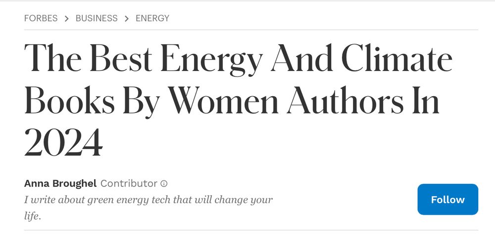 The Best Energy And Climate Books By Women Authors In 2024