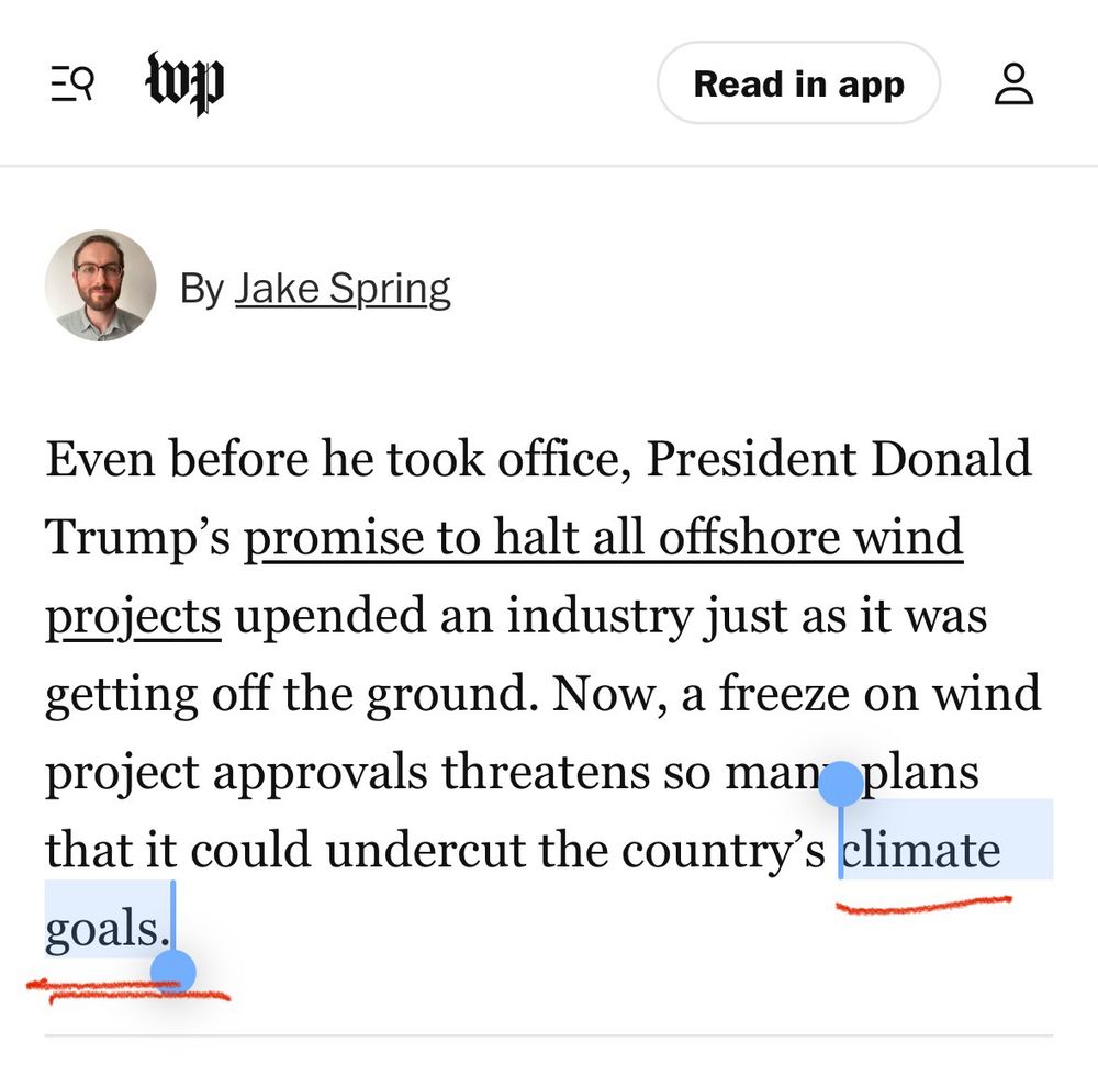 Read in app
00
By Jake Spring
Even before he took office, President Donald Trump's promise to halt all offshore wind projects upended an industry just as it was getting off the ground. Now, a freeze on wind project approvals threatens so man plans that it could undercut the country's climate goals.