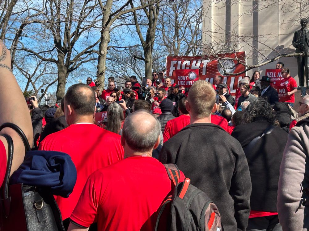 Postal workers protest