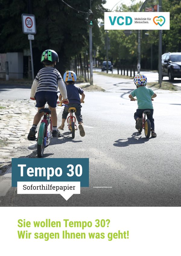 Tempo 30 Soforthilfepapier - Sie wollen Tempo 30? Wir sagen was geht!