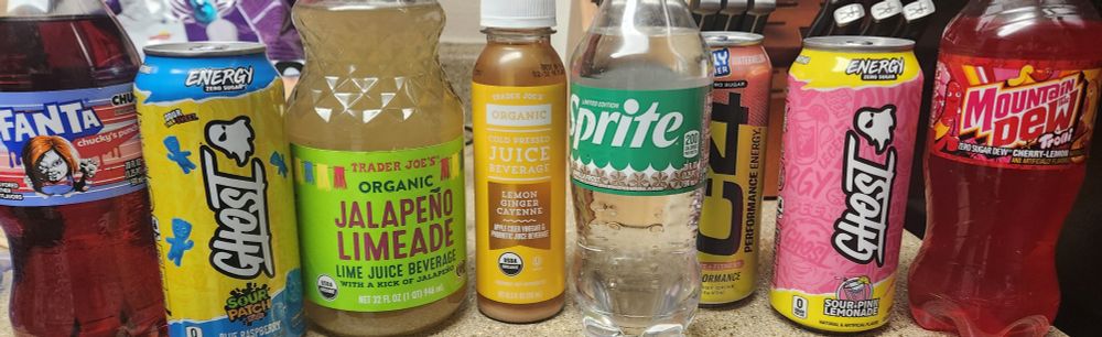 An array of weird and gross drinks