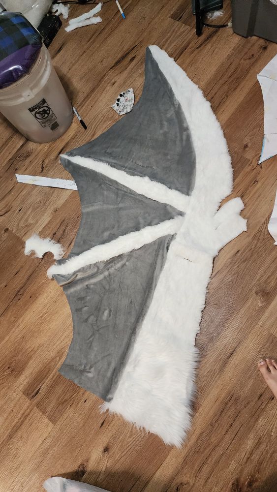 Half of ONE of my armwings I'm in the process of making