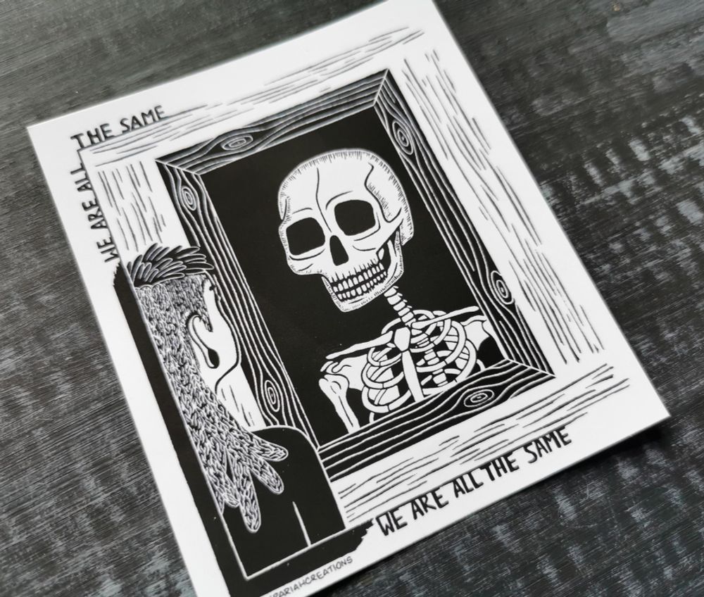 Nähere Aufnahme vom Sticker.