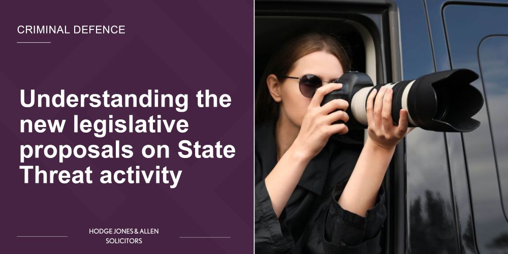 TEXT: Understanding the new legislative proposals on State Threat activity

IMAGE: Private investigator taking a picture