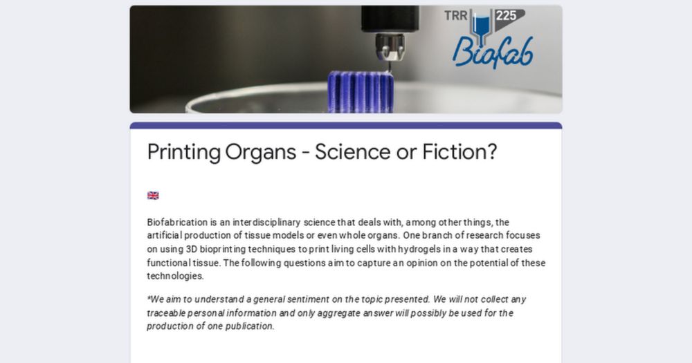 Printing Organs - Science or Fiction?