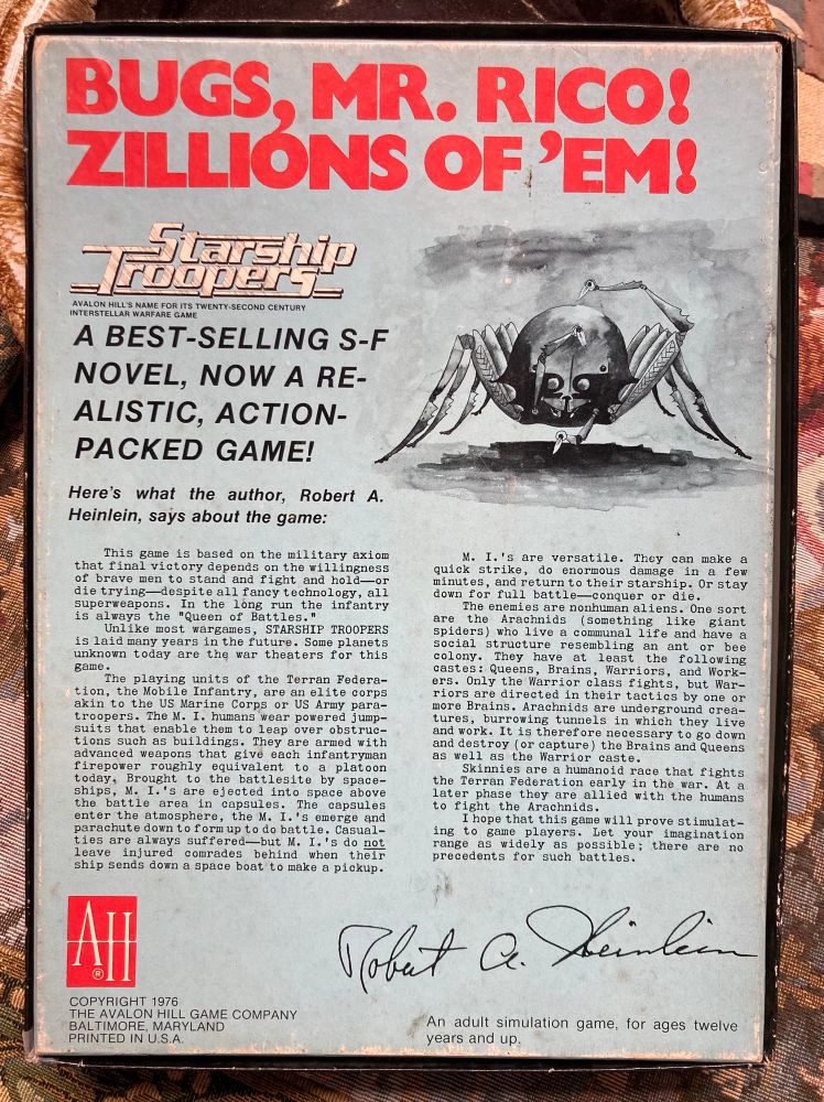 "Bugs, Mr. Rico!  Zillions of 'em!"