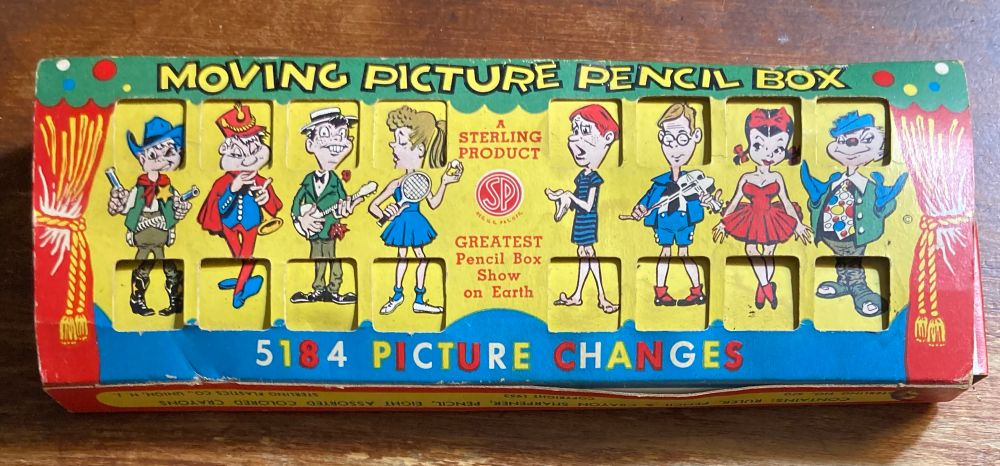 Moving Picture Pencil Box 
5184 Picture Changes
1953