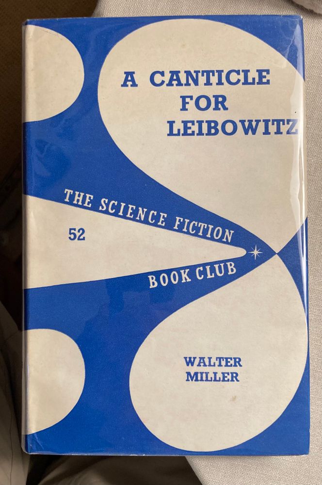 Blue cover with white blobs 