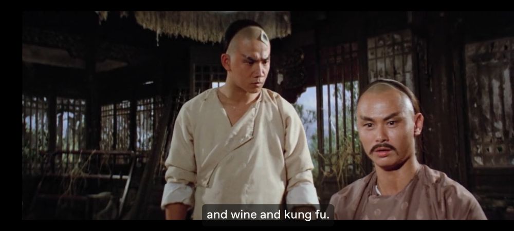 And wine and Kung Fu 