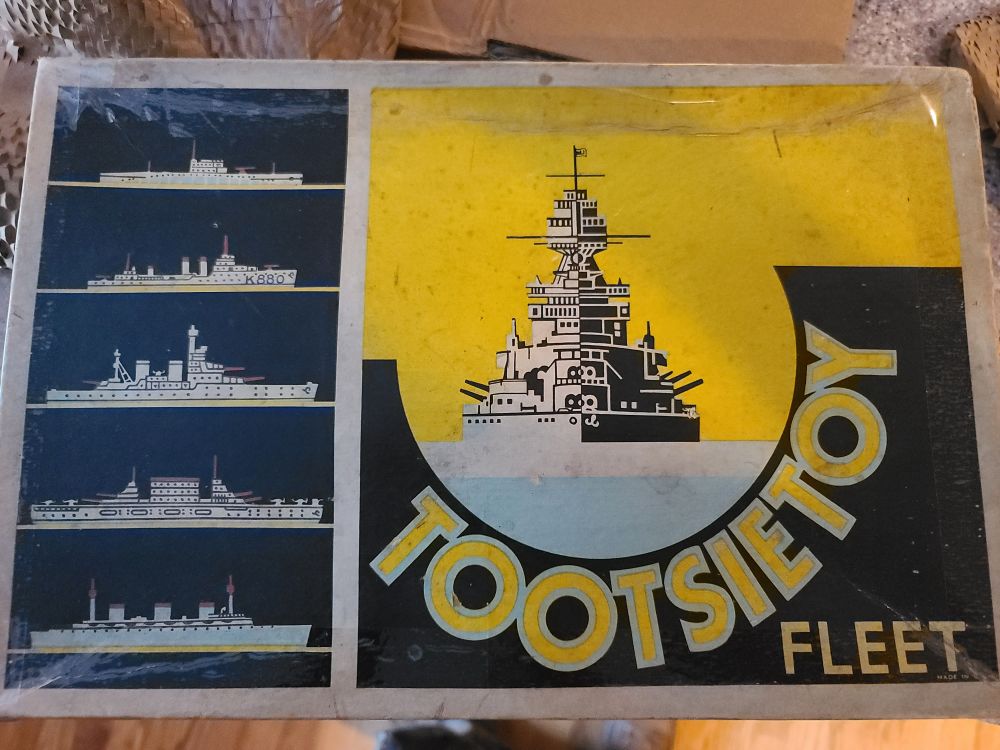 Antique diecast navy ships
