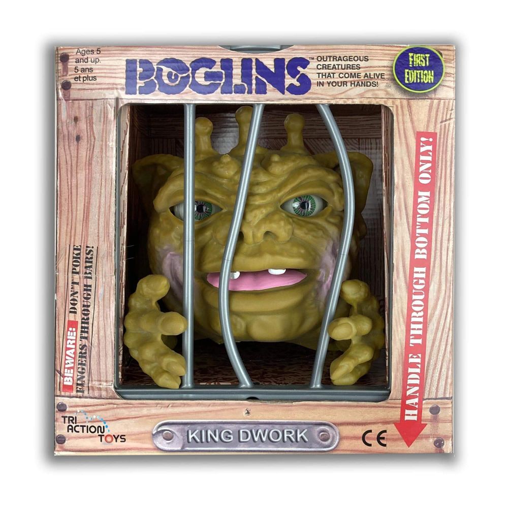 early 1990s kids toy which was a hideous type of puppet that was supposed to live in the sewer and climb out of toilets, known as "Boglins" 